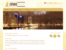 Tablet Screenshot of ciparo.nl